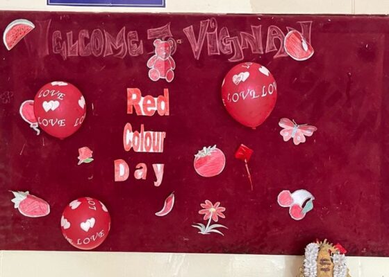 Red Coloring Day Celebrations