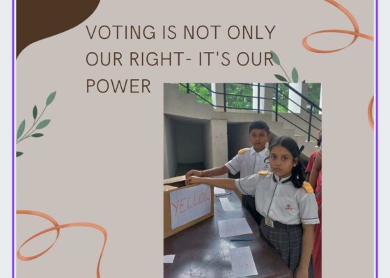 Vignan’s World One School Conducted Elections For school Representatives